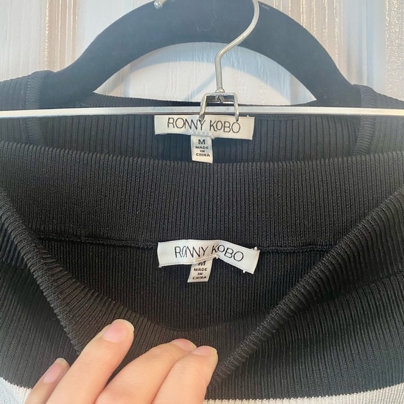 Ronny kobo stripe bodycon skirt set - Picture 4 of 6